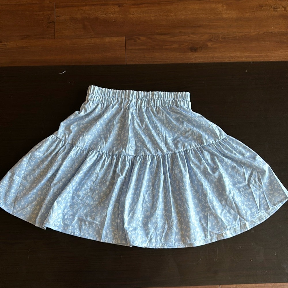 Blue mini skirt